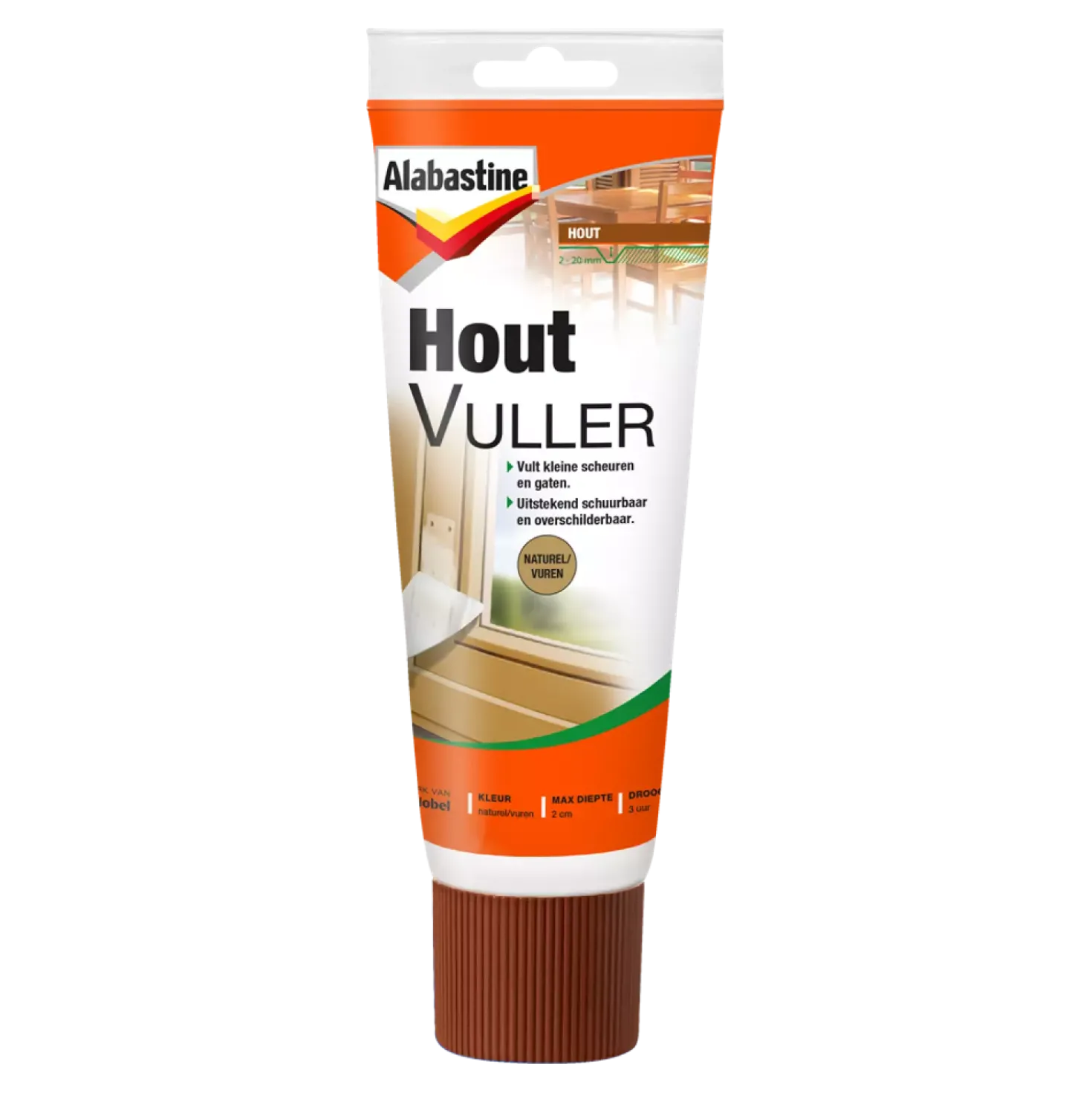 Alabastine Houtvuller - Pasta - Naturel/Vuren - 330gr