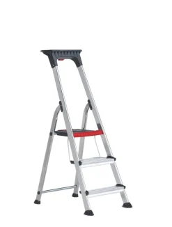 Altrex Double Decker Huishoudtrap - Aluminium - 3 treden - max. werkhoogte 2,6m
