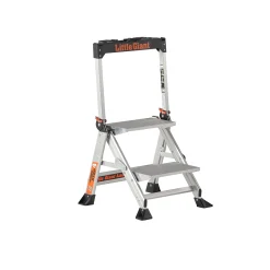 Altrex Jumbo Step 2 Trap - Enkel - Aluminium - 2 treden - met beugel - max. werkhoogte 2,46m