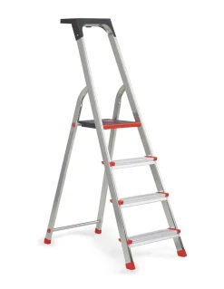 Altrex Lima Huishoudtrap - Aluminium - 4 treden - max. werkhoogte 2,8m