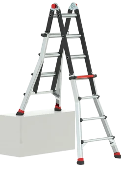Altrex 503734 Varitrex Tele PRO+ Telescopische vouwladder - max. werkhoogte 4,9m - 4x4 sporten