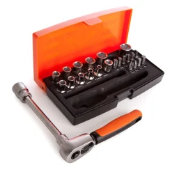 Bahco SL25 Ratel doppen/ bitset - 25 delig - 1/4"