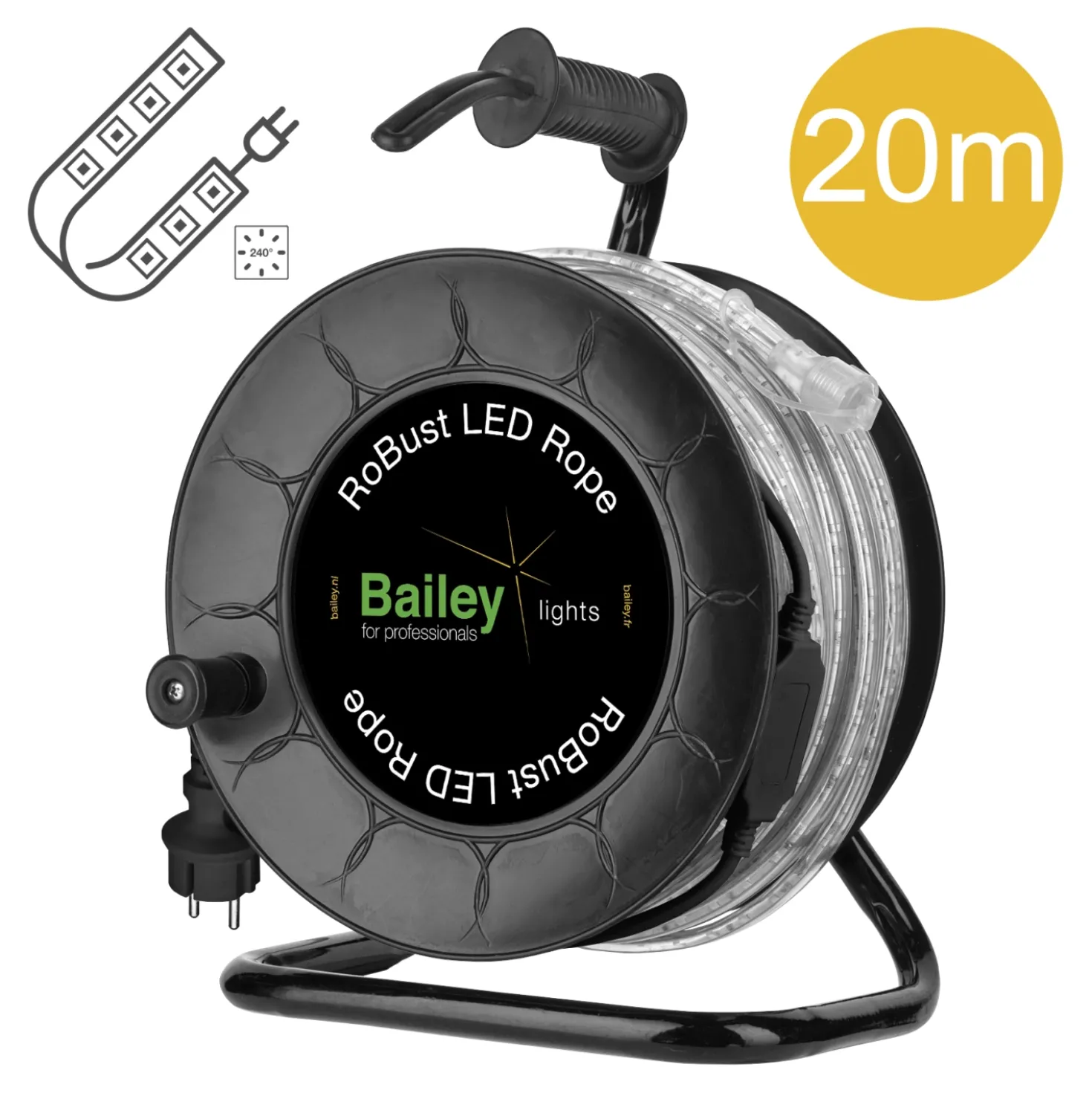 Bailey 146507 RoBust LED Lichtslang tweezijden in haspel - IP65 - 840Lm/m - 20m