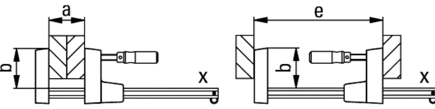 Bessey UK60 UniKlamp Lijmklem - 600 x 80mm