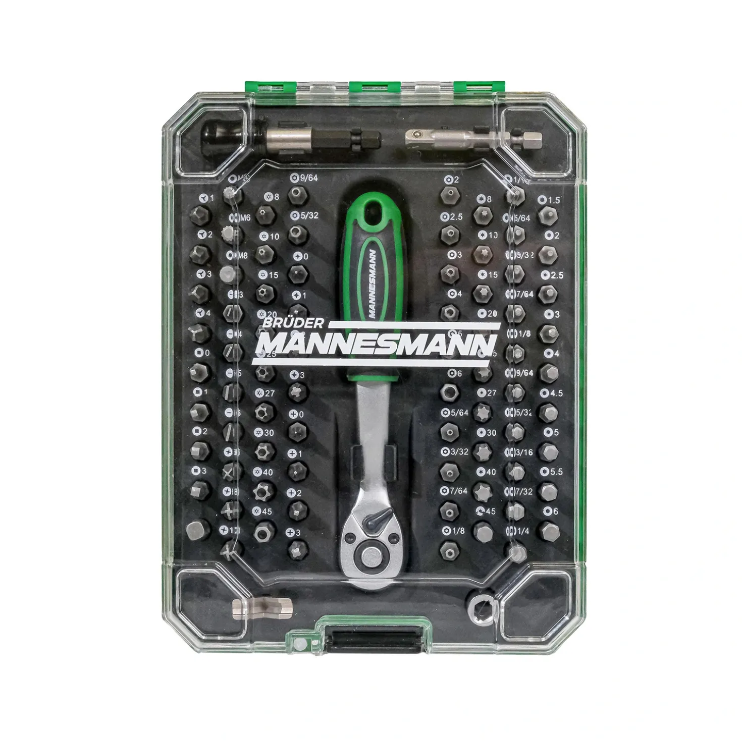 Brüder Mannesmann M29715 81-delige Ratel en bitset - 1/4"