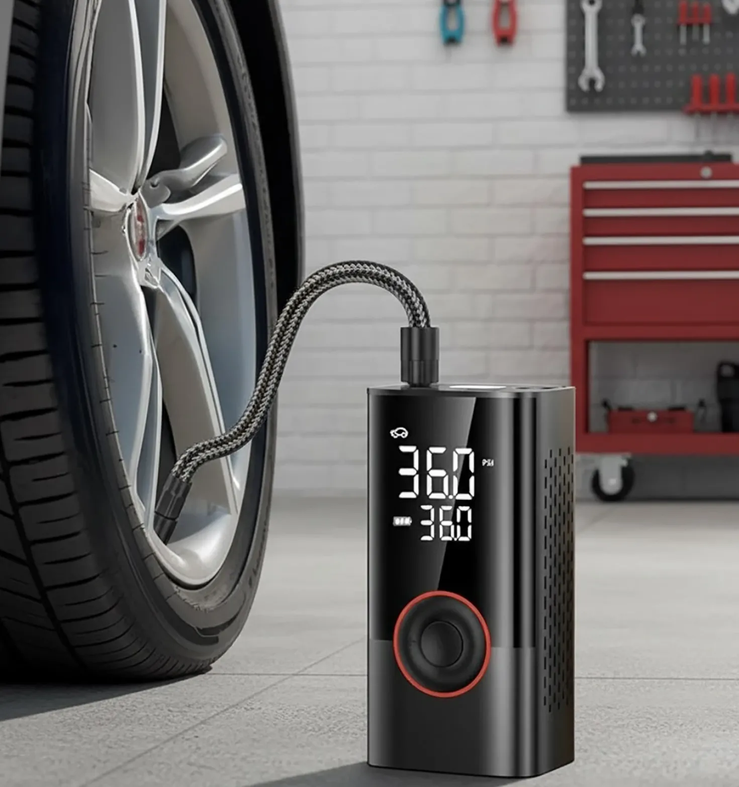 Brüder Mannesmann M01735 Luchtcompressor - 19 l/min - 4000 mAh