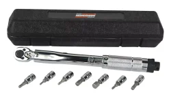 Brüder Mannesmann 18314 Momentsleutel incl. bitdoppen - 5-25Nm - 1/4"