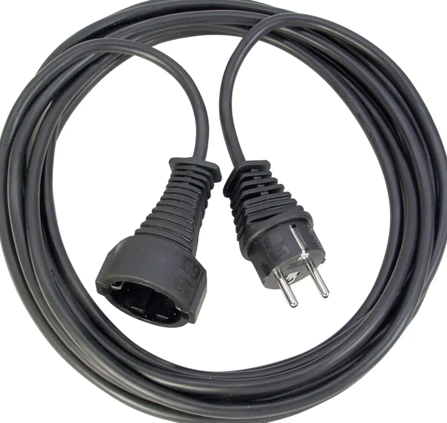 Brennenstuhl 1165440 Kwaliteits kunststof verlengsnoer zwart - H05VV-F 3G1,5 - 5m
