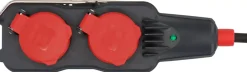 Brennenstuhl Professional 9161150161 Powerblock met Verlengsnoer PB 1100 H07RN-F 3G1.5 - IP54 4-v - 15m - Zwart