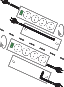 Brennenstuhl 1153300467 7 Voudige stekkerdoos met overspanningsbeveiliging - 230V - 16A