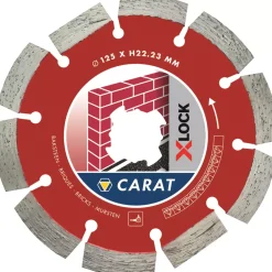 CARAT CAXLOCK125 Diamantzaag X-LOCK Baksteen Ø125x22,23mm