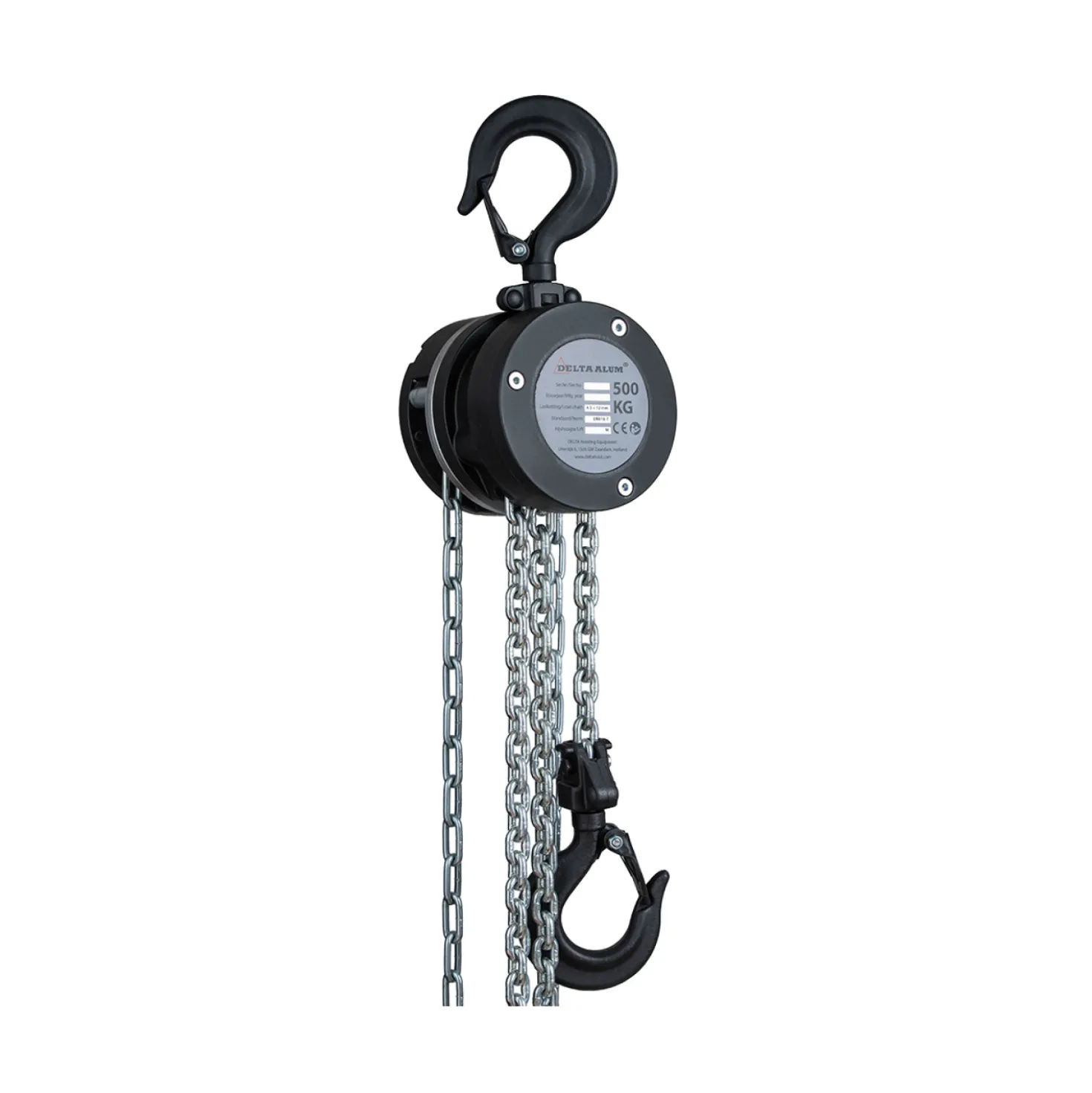 Delta ALUM Handkettingtakel 360°- 0,5 ton - 3m hijshoogte