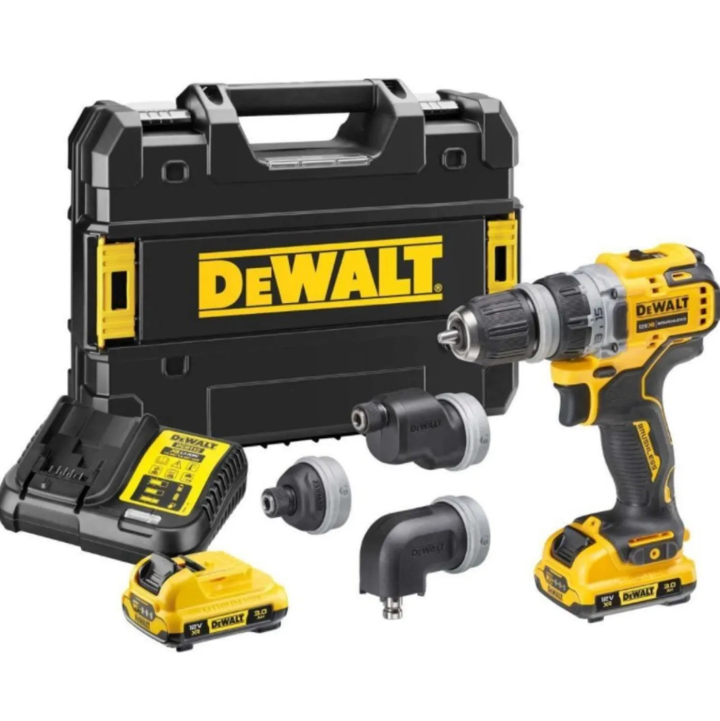 DeWALT DCD703L2T 12V Li-ion XR accu boor-/schroefmachine set (2x 3.0Ah) Multi-head in TSTAK - 57Nm