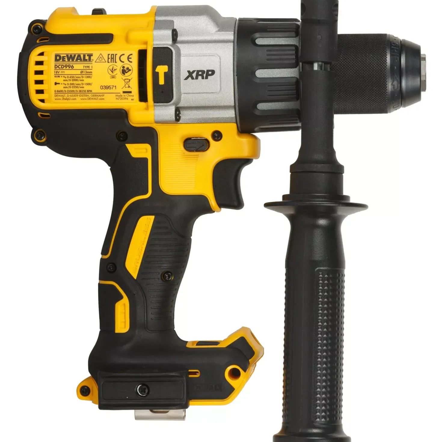 DeWALT DCD996NT-XJ Set 18V Li-ion XR accu klopboor-/schroefmachine body in TSTAK - koolborstelloos + 5Ah accu en acculader