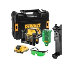 DeWALT DCE0825D1G-QW 12V Kruislijnlaser - 5 lijnen - groen - 30m - IP65