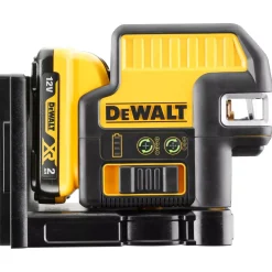 DeWALT DCE0825D1G-QW 12V Kruislijnlaser - 5 lijnen - groen - 30m - IP65