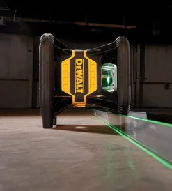 DeWALT DCE080D1GS-SET 18V Roterende laser set incl. statief en meetlat in koffer - groen - 45m - IP67