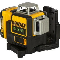 DeWALT DCE089D1GTRID-QW 10.8V Li-Ion accu zelfnivellerende kruislijnlaser set (1x 2.0Ah accu) in koffer - 3 lijnen - 30m - groen