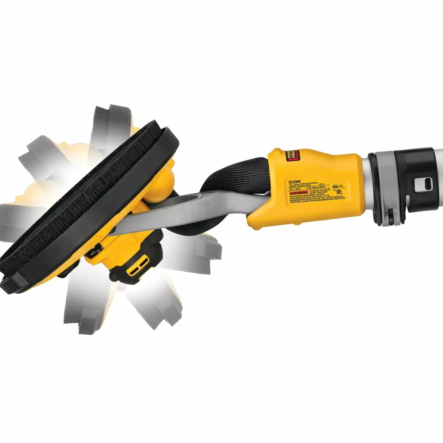 DeWALT DCE800T2-QW 54V Li-ion XR FlexVolt accu langnek schuurmachine set (2x 6.0Ah)