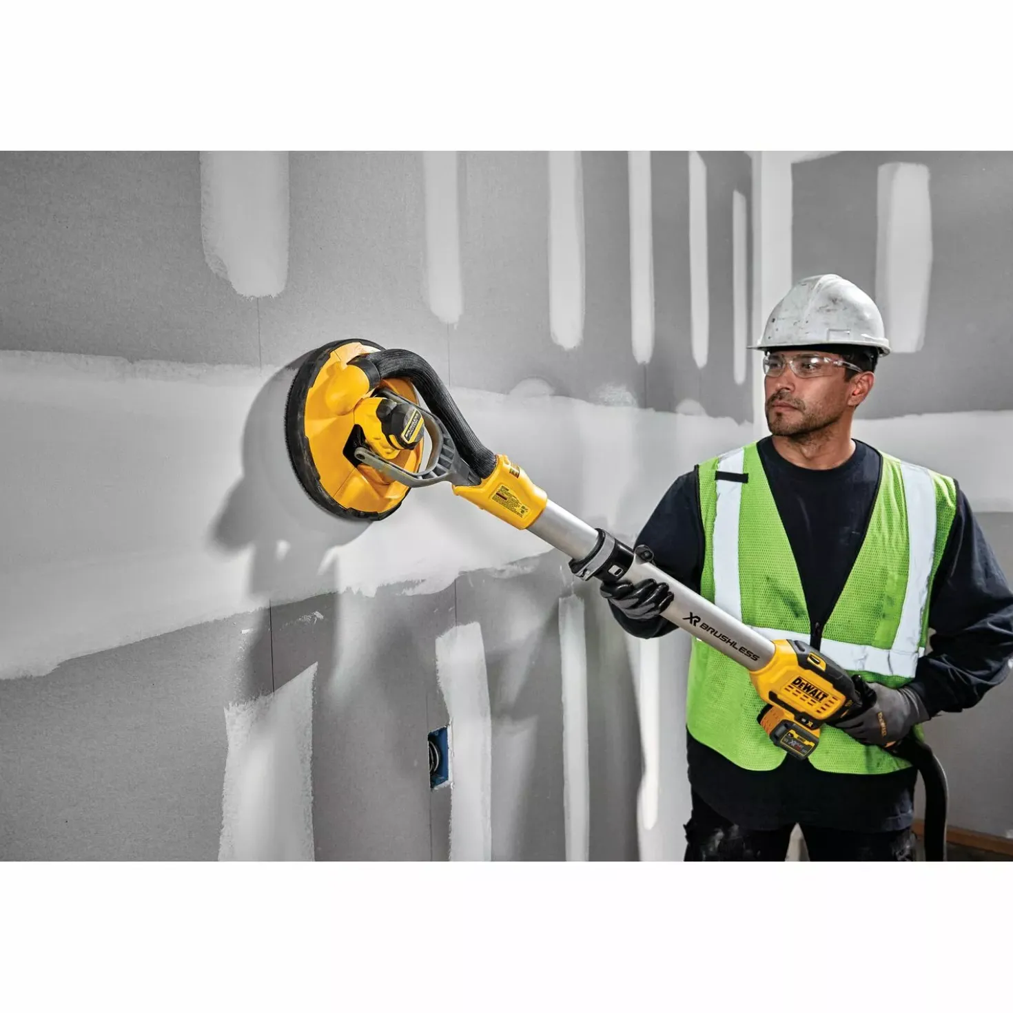 DeWALT DCE800T2-QW 54V Li-ion XR FlexVolt accu langnek schuurmachine set (2x 6.0Ah)