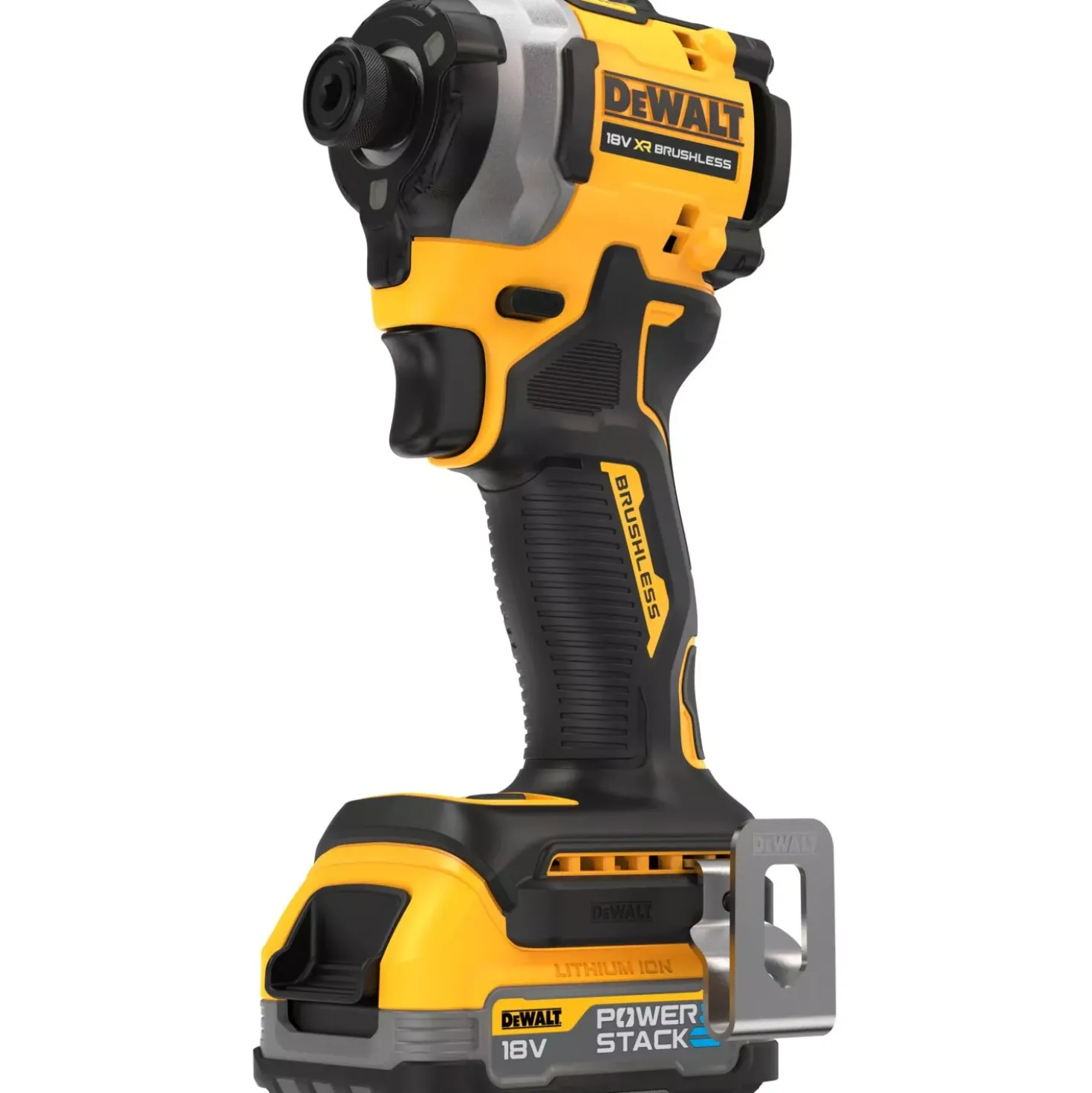 DeWALT DCF850E2T-QW 18V Li-ion XR accu slagschroevendraaier set (2x POWERSTACK accu) in TSTAK - 1/4"- koolborstelloos
