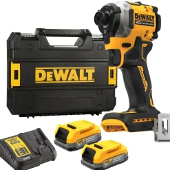 DeWALT DCF850E2T-QW 18V Li-ion XR accu slagschroevendraaier set (2x POWERSTACK accu) in TSTAK - 1/4