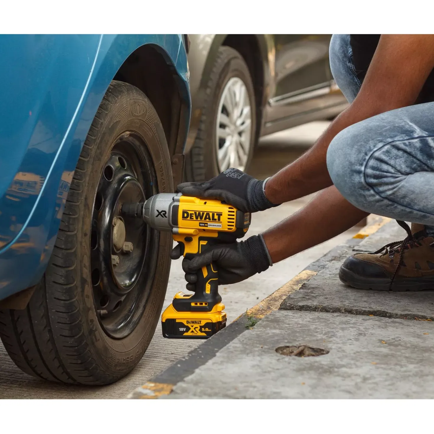 DeWALT DCF899P2-QW 18V Li-ion accu slagmoersleutel set (2x 5.0Ah accu) in TSTAK - 950Nm - 1/2" - koolborstelloos