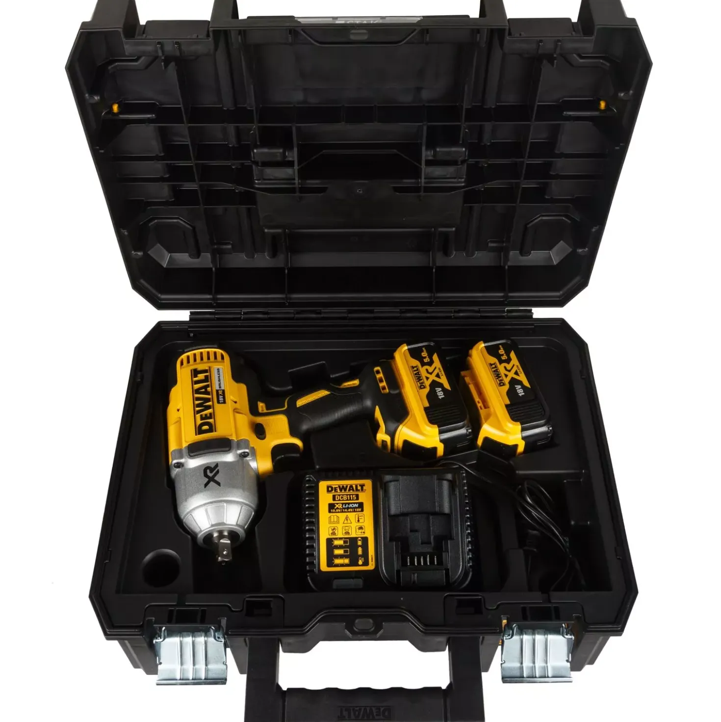DeWALT DCF899P2-QW 18V Li-ion accu slagmoersleutel set (2x 5.0Ah accu) in TSTAK - 950Nm - 1/2" - koolborstelloos