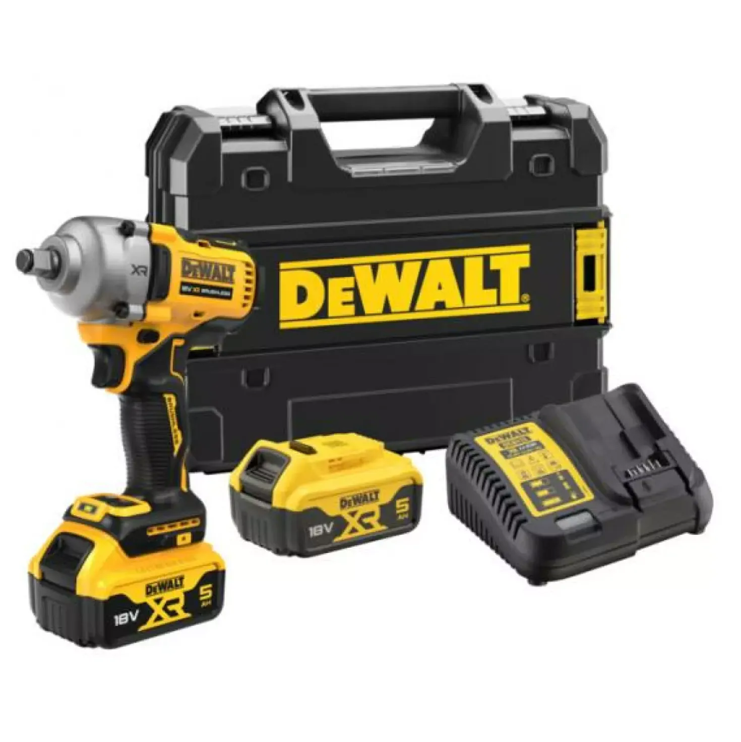 DeWALT DCF891P2T-QW 18V Li-ion XR accu slagmoersleutel set (2x 5.0Ah) in TSTAK - 1152Nm - 1/2"