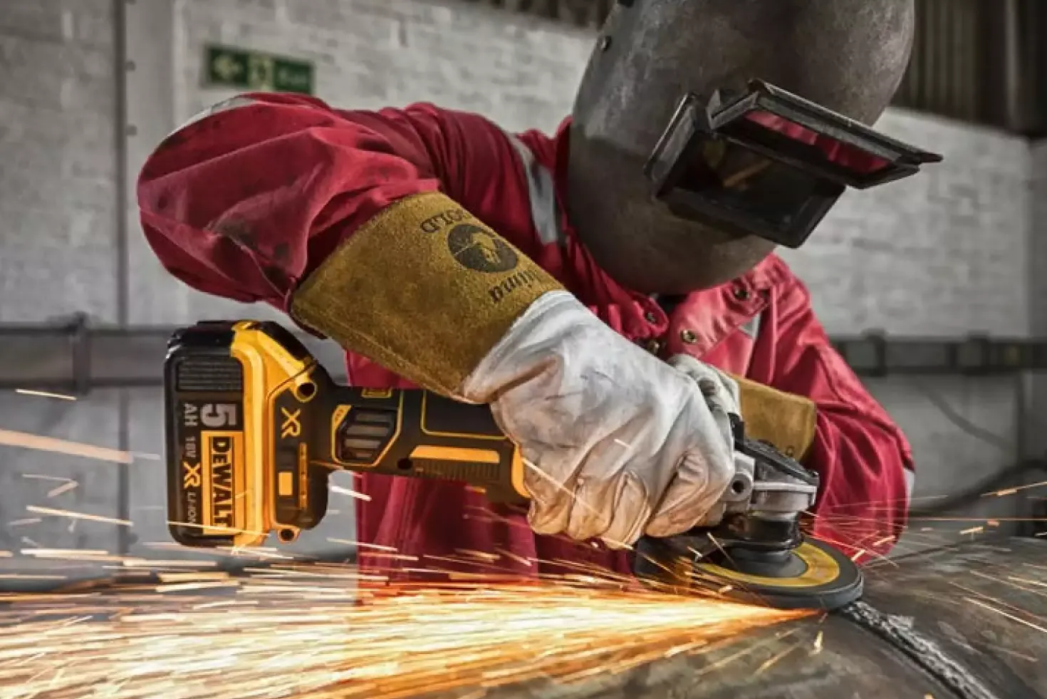 DeWALT DCG405NT-XJ 18V Li-ion XR accu haakse slijper body in TSTAK - 125mm - koolborstelloos