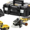DeWALT DCG405P2-QW 18V Li-ion XR accu haakse slijper set (2x 5.0Ah) in TSTAK - 125mm - koolborstelloos