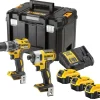 DeWALT DCK266P3T-QW 18V Li-ion XR Accu klop-/schroefmachine (DCD796) & Accu slagschroevendraaier (DCF887) combiset (3x 5.0Ah) in TSTAK koffer