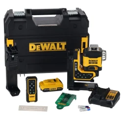 DeWALT DCLE34035D1-QW Kruislijnlaser in koffer - groen - 3 lijnen - 80m - IP54
