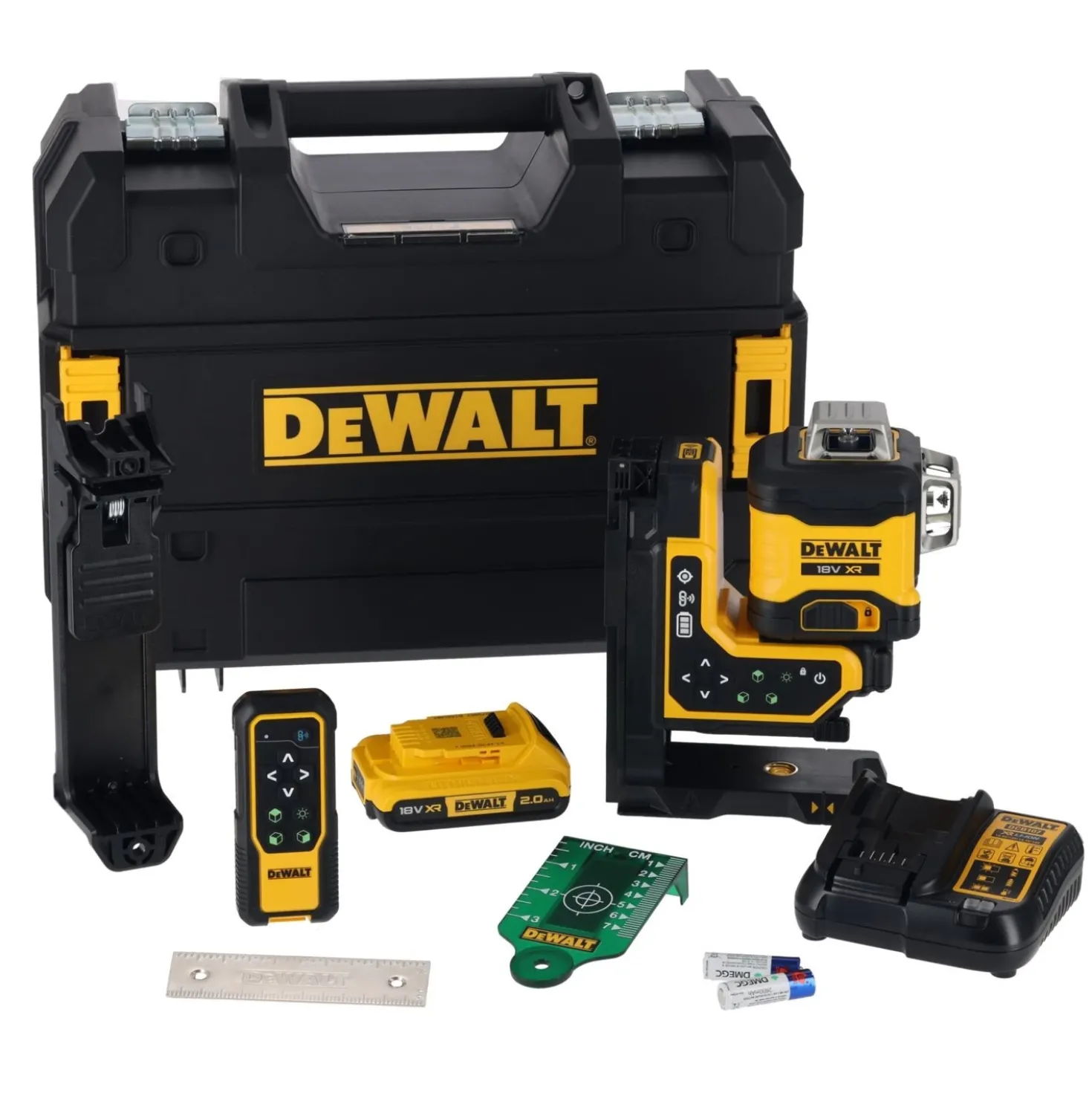 DeWALT DCLE34035D1-QW Kruislijnlaser in koffer - groen - 3 lijnen - 80m - IP54