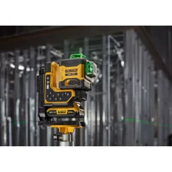 DeWALT DCLE34035D1-QW Kruislijnlaser in koffer - groen - 3 lijnen - 80m - IP54