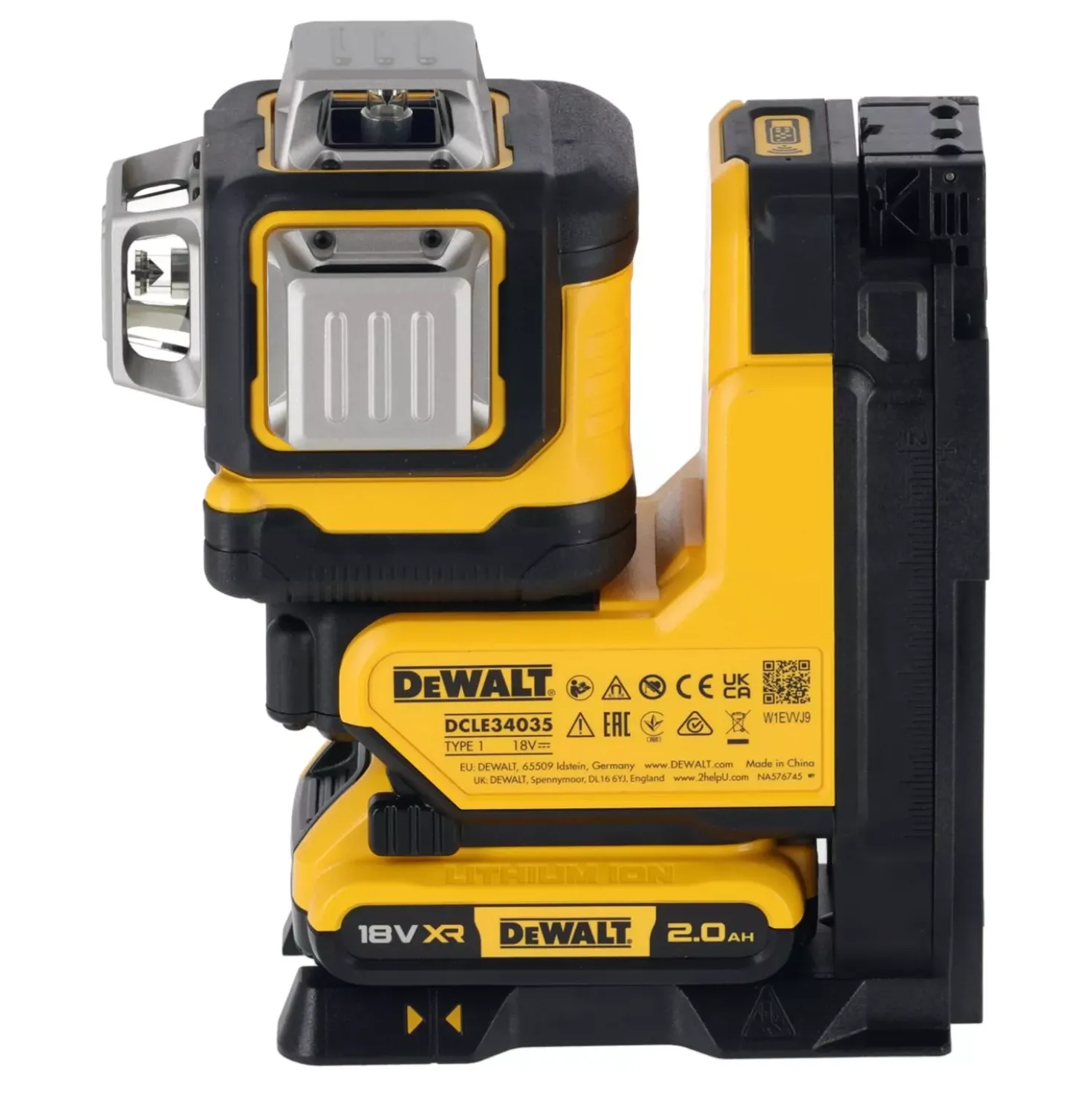 DeWALT DCLE34035D1-QW Kruislijnlaser in koffer - groen - 3 lijnen - 80m - IP54