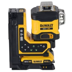 DeWALT DCLE34035D1-QW Kruislijnlaser in koffer - groen - 3 lijnen - 80m - IP54