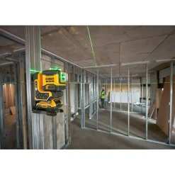 DeWALT DCLE34035D1-QW Kruislijnlaser in koffer - groen - 3 lijnen - 80m - IP54