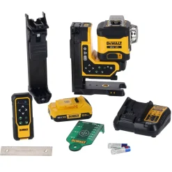 DeWALT DCLE34035D1-QW Kruislijnlaser in koffer - groen - 3 lijnen - 80m - IP54