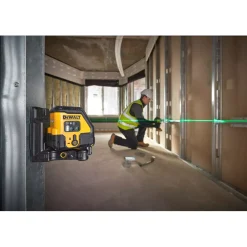 DeWALT DCLE14201GB-XJ in tas - groen - 2 lijnen - 45m - IP54