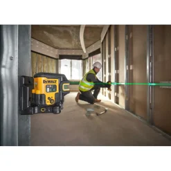 DeWALT DCLE14251GB-XJ Kruislijnlaser in tas - 5 lijnen - groen - 20m - IP65