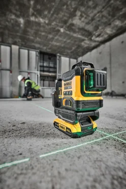 DeWALT DCLE34031N-XJ 18V Li-ion Accu Zelfnivellerende Kruislijnlaser body - 3x360° - Groen