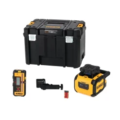 DeWALT DCLE05211R-XJ Roterende Laser set incl. ontvanger in koffer - groen - 30m - IP66