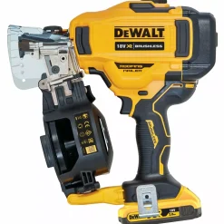 DeWALT DCN45RND2-QW 18V Li-ion XR accu rolspijktacker voor dakwerk set (2x 2.0Ah) in TSTAK - 19-45mm - koolborstelloos