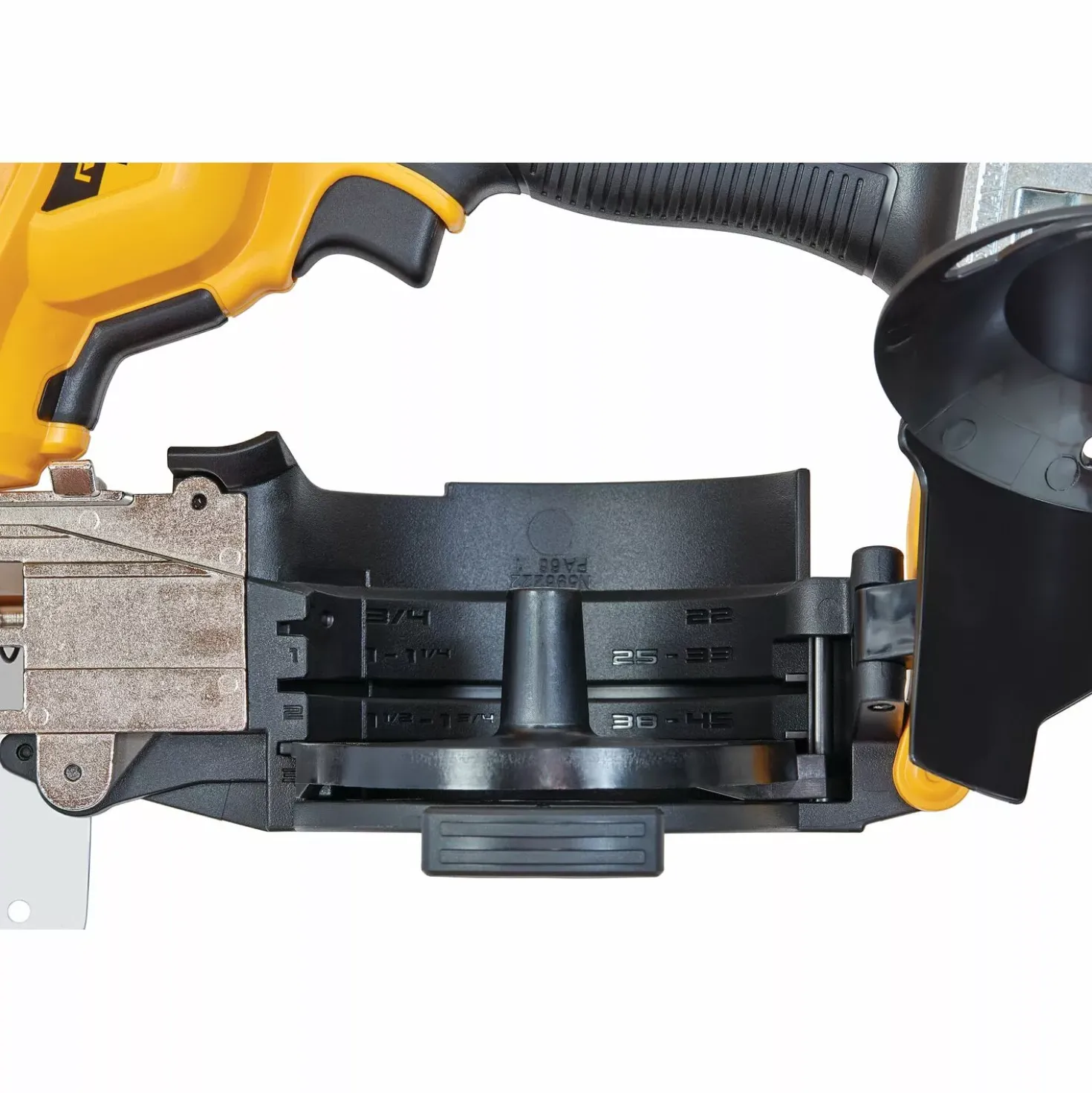 DeWALT DCN45RND2-QW 18V Li-ion XR accu rolspijktacker voor dakwerk set (2x 2.0Ah) in TSTAK - 19-45mm - koolborstelloos