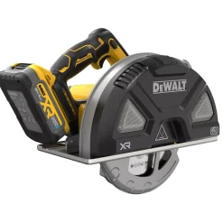 DeWALT DCS383H2-QW 18V Li-ion accu metaalcirkelzaag set (2x 5.0Ah accu) in TSTAK - 190mm