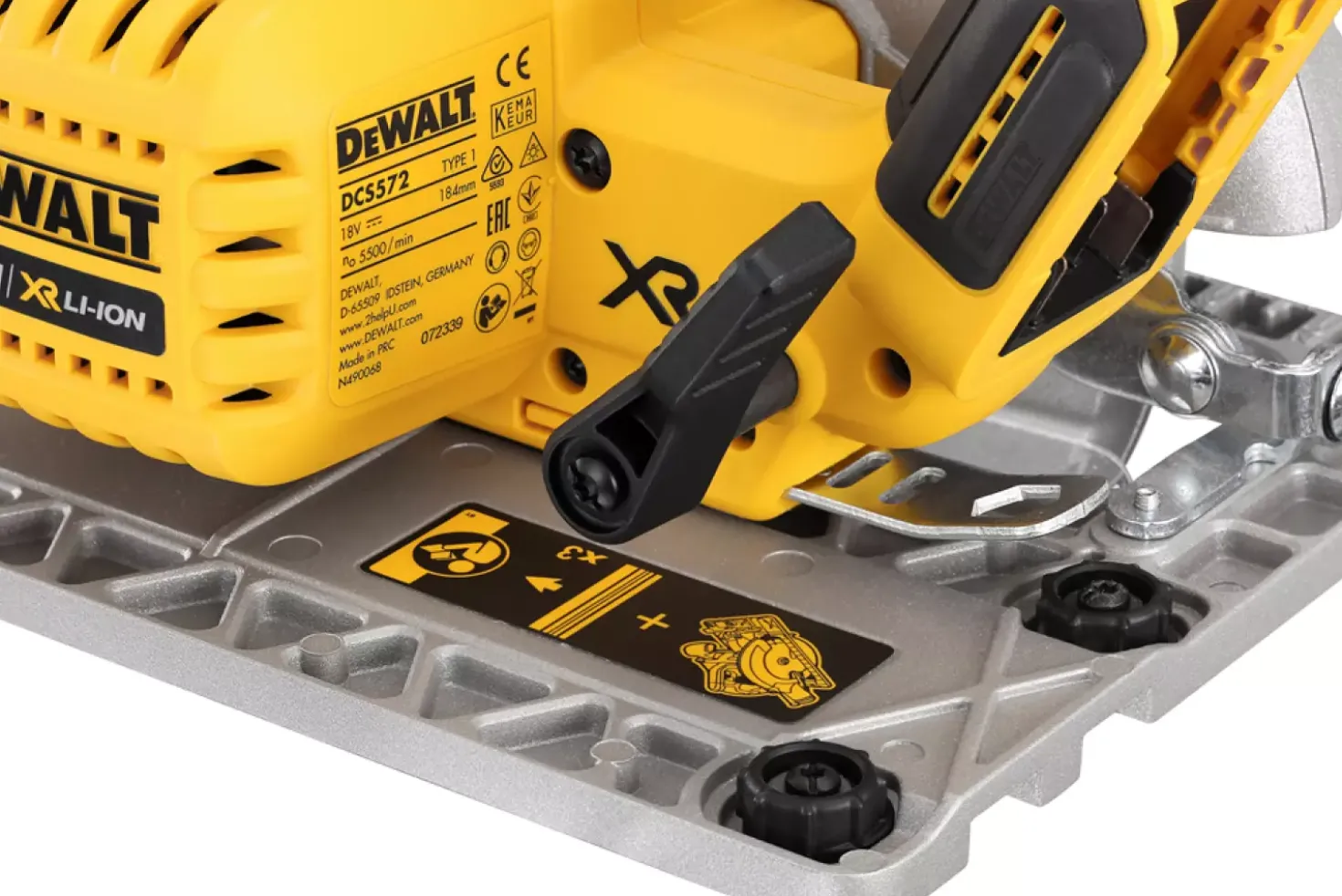 DeWALT DCS572NT-XJ 18V Li-ion XR accu cirkelzaag body in TSTAK - 184mm