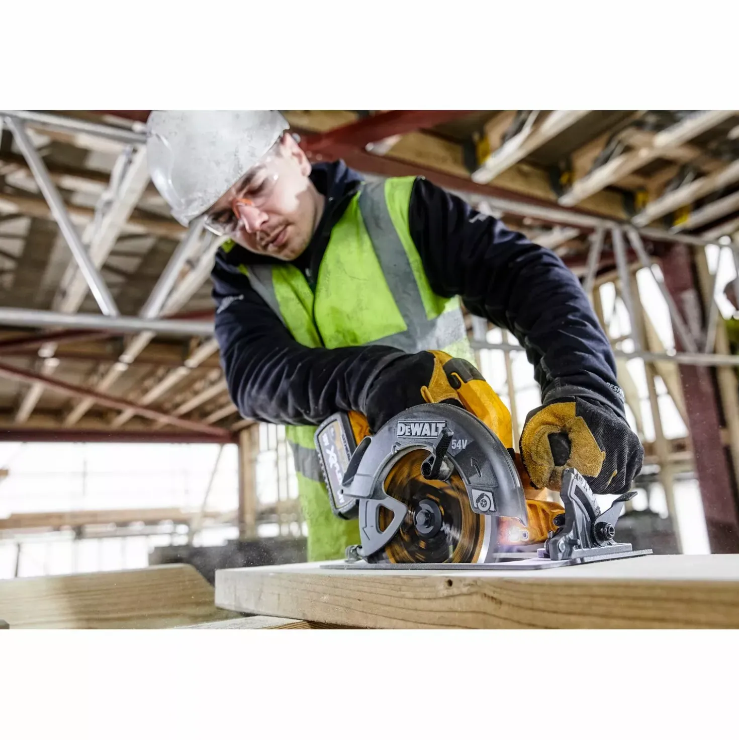 DeWALT DCS578NT-XJ 54V Li-ion XR FlexVolt accu cirkelzaag body in TSTAK - 190mm