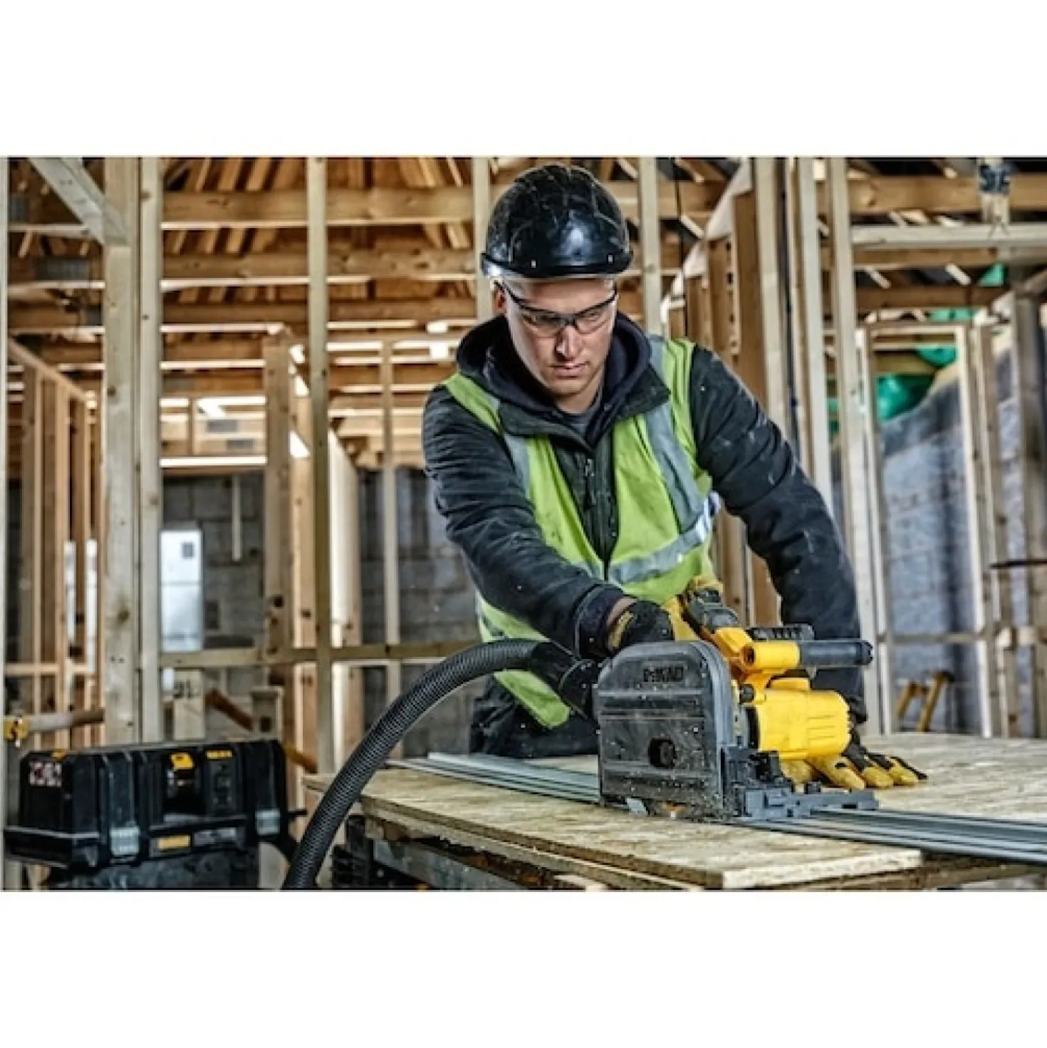DeWALT DCS520NT-XJ 54V Li-ion XR FlexVolt accu invalzaag body in TSTAK - 165mm - snelwissel - koolborstelloos