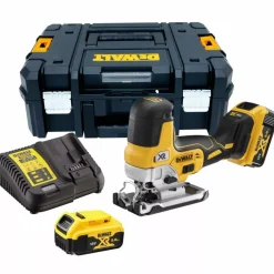 DeWALT DCS335P2-QW 18V XR Li-ion XR accu decoupeerzaag set (2x 5.0Ah) in TSTAK - koolborstelloos